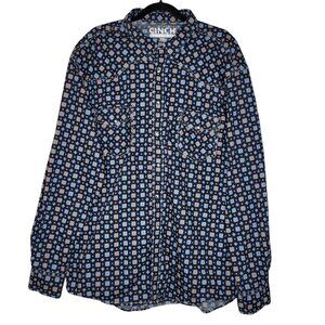 Cinch Mens Western Snap Button Down Shirt Mens Size 2XL Geometric Print Rodeo